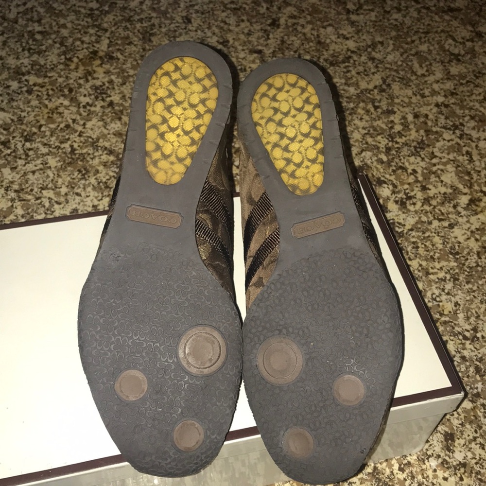 Coach Kate 12CM MET/MET/SD Metallic Bronze and Brown Sneakers - Picture 14 of 16